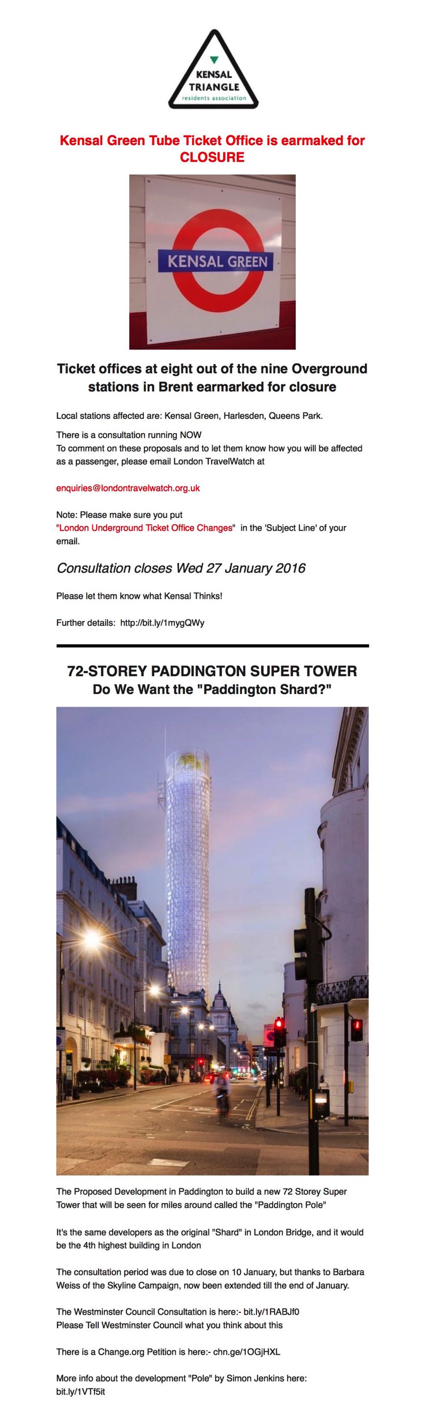 Kensal Green Tube Ticket Office Faces Closure &#38; Paddington Pole_WEB OP